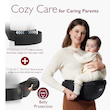 کریر کمری کودک Momcozy Hip Seat  قابل تنظیم با محافظ شکم سه بعدی اورجینال، کریر ارگونومیک با جیب‌های مختلف برای نوزادان و کودکان