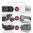 کریر کمری کودک Momcozy Hip Seat  قابل تنظیم با محافظ شکم سه بعدی اورجینال، کریر ارگونومیک با جیب‌های مختلف برای نوزادان و کودکان