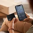 کارت ردیاب کیف پول فوق باریک ضد آب IP68، شارژ بی‌سیم، سازگار با Apple Find My (فقط iOS)