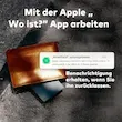 کارت ردیاب کیف پول فوق باریک ضد آب IP68، شارژ بی‌سیم، سازگار با Apple Find My (فقط iOS)