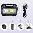 چراغ پیشانی LED  برند Bluker قابل شارژ، 2000 لومین،باتری1200میلی آمپر توضیحات محصول