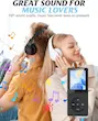 mp3 پلیر 32کیگابایتی برند Raitwahl بلوتوث 5.0 با بلندگوهای HD، صفحه نمایش رنگی TFT 1.8 اینچ، 