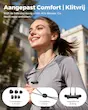 هدفون‌ ورزشی گردنی برندTRUEFREEمدل HD-100، هدفون‌ بی‌سیم با درایور دو آهنربایی 11 میلی‌متری، باتری 20 ساعته، ضد آب IP67، شارژ سریع، حذف نویز، تأخیر کم، اکولایزر برنامه
