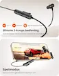 هدفون‌ ورزشی گردنی برندTRUEFREEمدل HD-100، هدفون‌ بی‌سیم با درایور دو آهنربایی 11 میلی‌متری، باتری 20 ساعته، ضد آب IP67، شارژ سریع، حذف نویز، تأخیر کم، اکولایزر برنامه