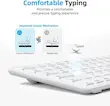 کیبورد بی‌سیم بلوتوث OMOTON مدلkb515 طرح‌بندی QWERTY ایتالیایی، نقره‌ای