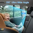 دوربین ومانیتور  کودک ۵ اینچی خودرو، کیفیت HD 1080P برای صندلی عقب کودک، نمای  ۱۷۰ درجه، قابلیت دید در شب