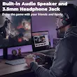 دسته بازی بی‌سیم طرح کهکشانی DuLingKer مدلNS-p4026 سازگار با PS4، دسته بازی با ماشه/استیک افکت هال (بدون رانش)، نور RGB، ویبره دوگانه، صدا، M1/M2-Taste، دسته بازی سازگار با PS4/Pro/Slim