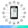 کامپیوتر دوچرخه GPS CYCPLUS، بلوتوث و ANT+، IPX7، باتری 100 ساعته  5 ماهواره GPS، صفحه نمایش قابل تنظیم، نور پس زمینه  CYCPLUS Fit و Strava