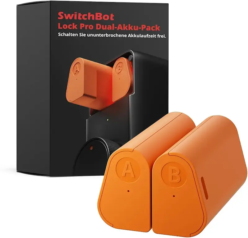پک دو عددی باتری قابل شارژ SwitchBot Lock Pro