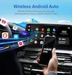 آداپتور ماشین سیمی به بی‌سیم مدل PL8 PLUS   ارتقا یافته ۲ در ۱ با CarPlay یا Android Auto، سرعت فوق‌العاده سریع، طراحی کم‌مصرف، وای‌فای دو بانده، فقط مناسب برای خودروهایی با CarPlay سیمی