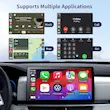 آداپتور ماشین سیمی به بی‌سیم مدل PL8 PLUS   ارتقا یافته ۲ در ۱ با CarPlay یا Android Auto، سرعت فوق‌العاده سریع، طراحی کم‌مصرف، وای‌فای دو بانده، فقط مناسب برای خودروهایی با CarPlay سیمی
