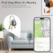 پک ۴ عددی ردیاب GPS برای کودکان، پین ضد سرقت، سازگار با Apple Find My (فقط iOS)، قفل‌گشای مغناطیسی مناسب برای کوله پشتی، چمدان، کودکان و غیره