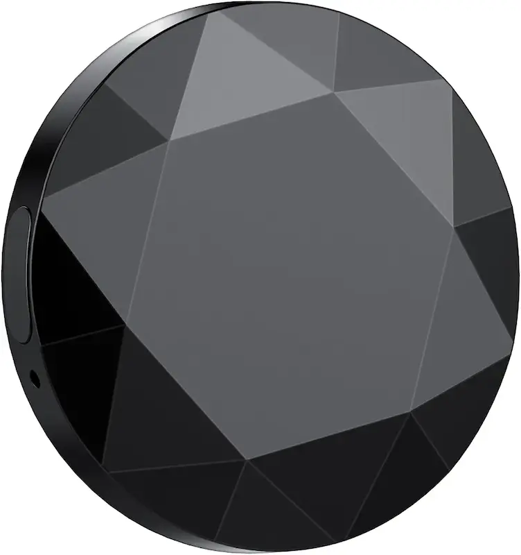 پک ۴ عددی ردیاب بلوتوث QCOQ کار با اپل فایند مای (فقط iOS)، برچسب هوشمند با قاب محافظ/جاکلیدی، یابنده کالا برای چمدان/کلید/چمدان، باتری قابل تعویض