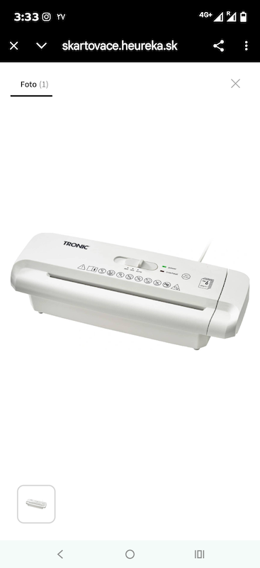 دستگاه خردکن کاغذ A4 برندTRONIC