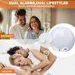 ساعت زنگ‌دار طلوع. Cadrim چراغ بیدارباش، شبیه‌سازی دو طرفه طلوع و غروب خورشید، ساعت زنگ‌دار روز، چراغ کنار تخت، روشنایی 20، 12 حالت رنگ، 5 صدا، 20 درجه بلندی صدا، کنترل لمسی، آلارم‌های دوگانه
