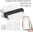 پرینتر حرارتی قابل حمل iDPRT MT610 Pro بی‌سیم بلوتوثی با رزولوشن 300dpi سازگار با A4 و iOS و Android
