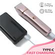  ماشین اصلاح  ۲ در ۱ بدن و صورت زنانه،مدل TC-017 اصلاح‌کننده برقی ضد آب و قابل شارژ با USB و تیغه سرامیکی، مناسب برای اصلاح صورت، پا، بیکینی و بدن،