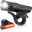 چراغ جلو و عقب LED قدرتمند قابل شارژ USB باتری لیتیومی 2000 میلی‌آمپرساعت، ضد آب، 4 حالت روشنایی، برند Defuehome