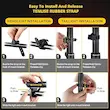 چراغ جلو و عقب LED قدرتمند قابل شارژ USB باتری لیتیومی 2000 میلی‌آمپرساعت، ضد آب، 4 حالت روشنایی، برند Defuehome