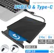 دی‌وی‌دی رایتر چندکاره درایو نوری اکسترنال ۷ کاره USB 3.0/TYPE-C، 
