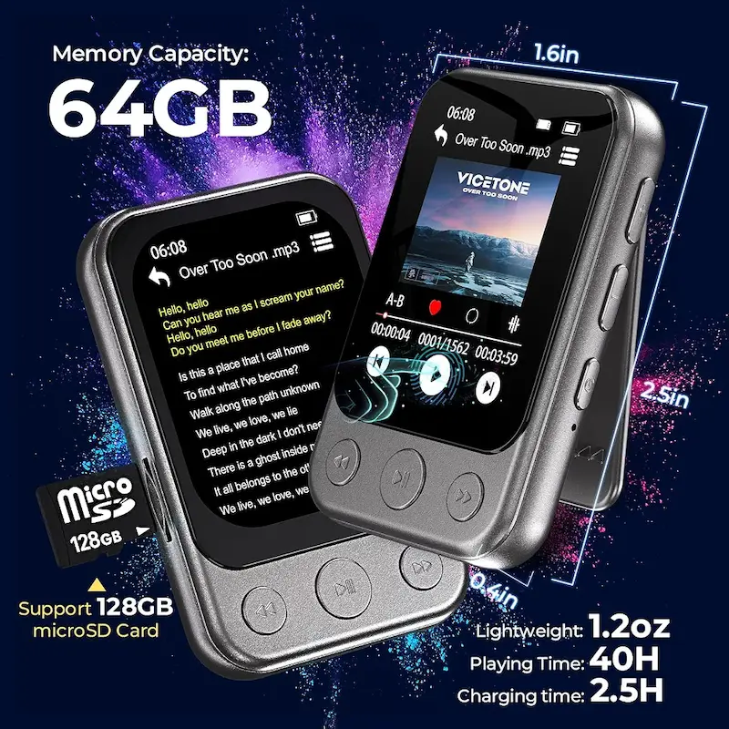 پخش‌کننده MP3 با حافظه ۶۴ گیگابایتODEJOI