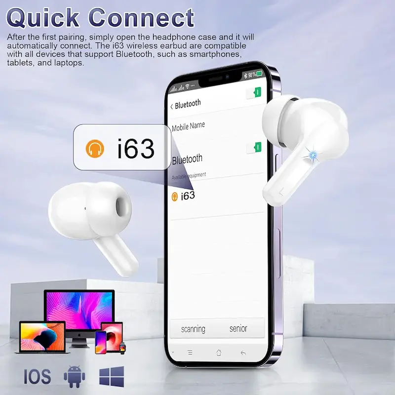 هدفون بی‌سیم Autonok، مدل I63  بلوتوث ۵.۳ با میکروفون حذف نویز