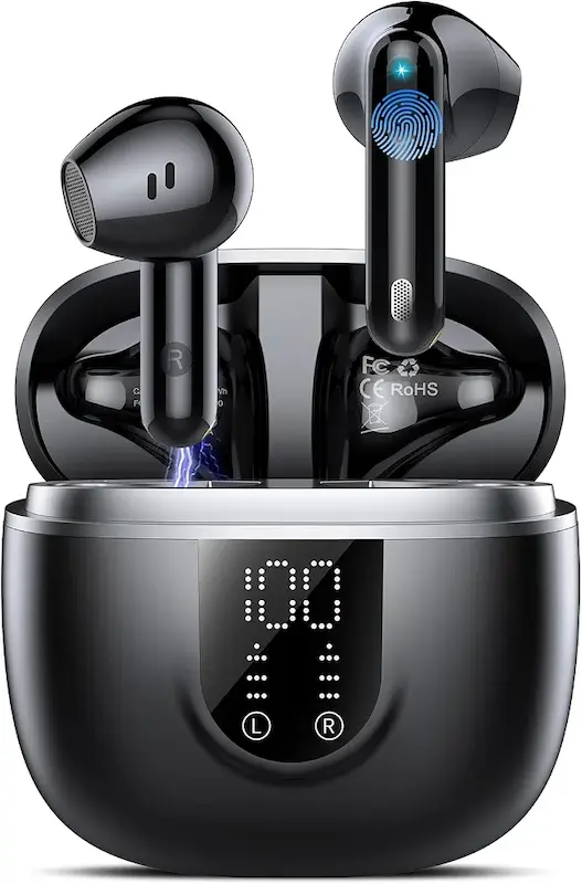 هدفون استریو بلوتوث ۵.۴ HiFi،برند ZHINDVIS مدل BD88 هدست بلوتوث بی‌سیم ۴۵H با کاهش نویز ENC، صفحه نمایش LED، کنترل لمسی،