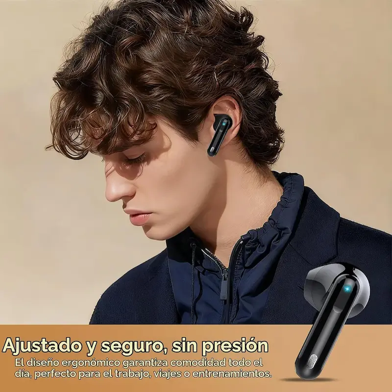 هدفون استریو بلوتوث ۵.۴ HiFi،برند ZHINDVIS مدل BD88 هدست بلوتوث بی‌سیم ۴۵H با کاهش نویز ENC، صفحه نمایش LED، کنترل لمسی،