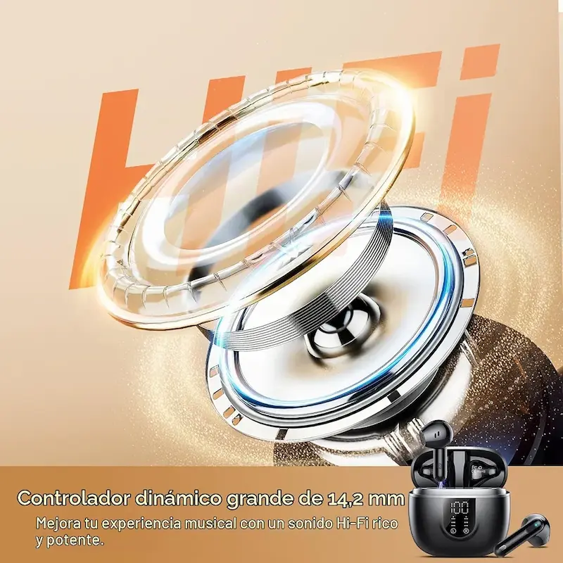 هدفون استریو بلوتوث ۵.۴ HiFi،برند ZHINDVIS مدل BD88 هدست بلوتوث بی‌سیم ۴۵H با کاهش نویز ENC، صفحه نمایش LED، کنترل لمسی،
