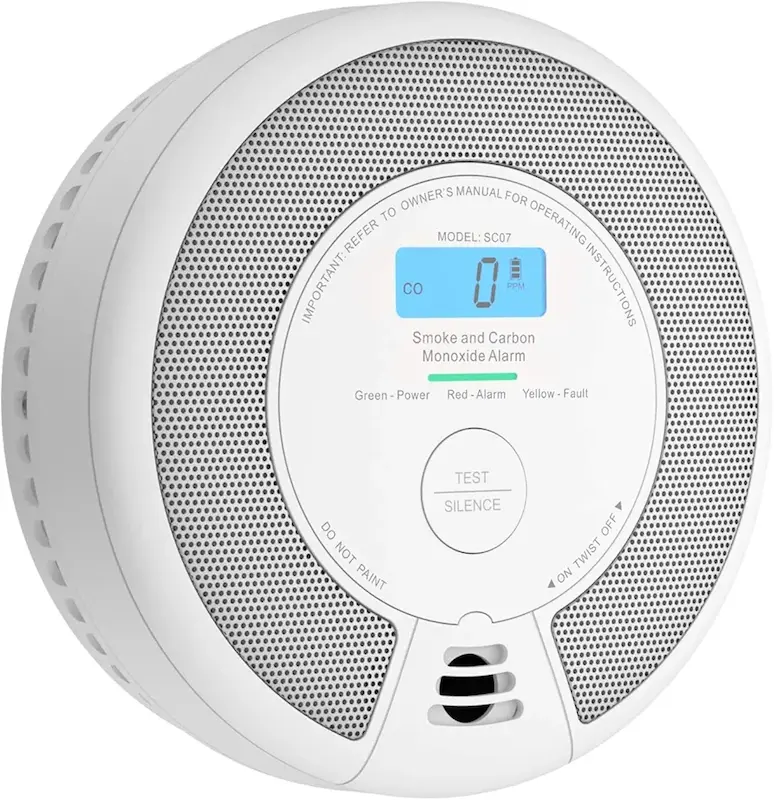 هشدار دود و مونوکسید کربن ترکیبی X-SENSE با نمایشگر LCD مدل SC07