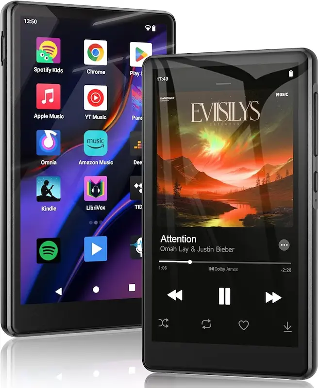 MP3 پلیر آندروید نمایشگر لمسی برند RUIZU با حافظه داخلی  32گیگابایت  و رم  128گیگابایت  