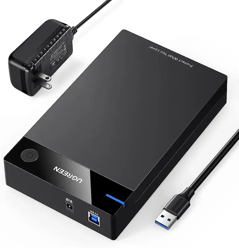 باکس هارد ۳.۵ اینچ UGREEN مدل US222 USB 3.0