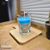 شمع ظرف شیشه ای طرح دریا ژله ای (کد 23)