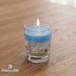 شمع ظرف شیشه ای طرح دریا ژله ای (کد 23)