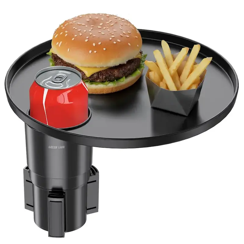 سینی غذای خودرو گرین لاین Green Lion Travel Tray Car Cup Holder GNTRACPHLDBK