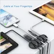 نظم‌دهنده کابل گرین لاین مدل GNCABORG10BK مناسب کابل شارژ و شبکه