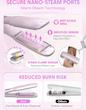 اتو مو بخار حرفه‌ای شیگلم SHEGLAM Hydra Shot Steam Iron Pro با بخار قابل تنظیم و صفحات سرامیکی