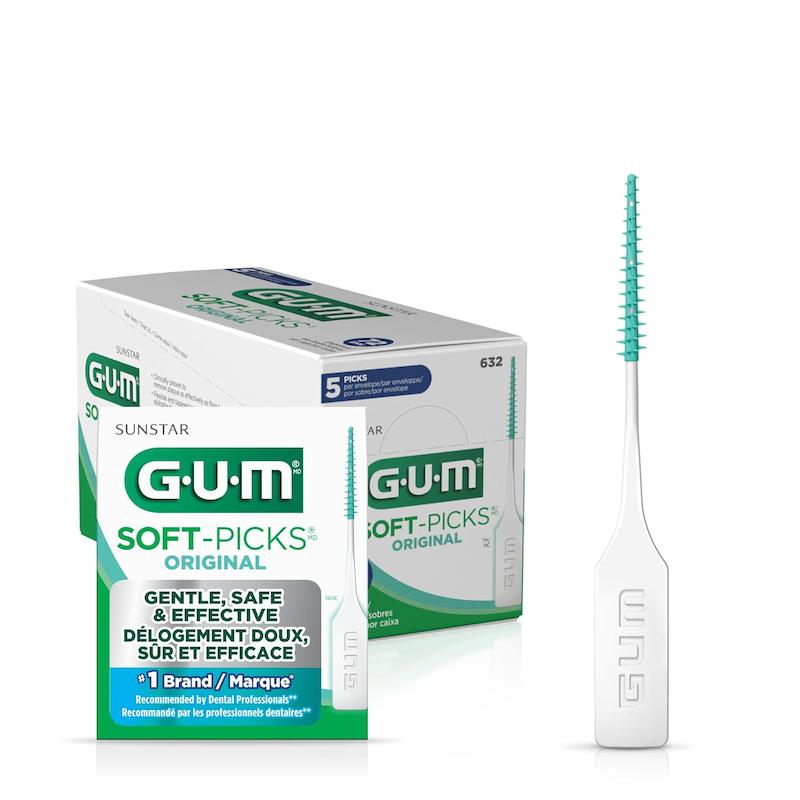 خلال دندان نرم GUM مدل Soft Picks Advanced بسته 80 تایی (کد: 60004)