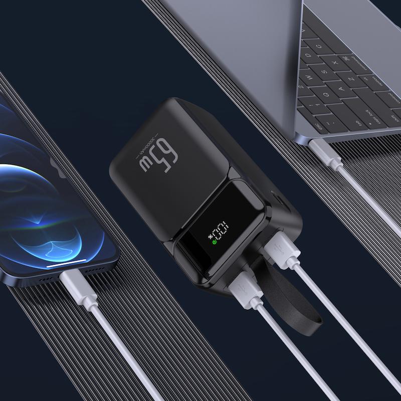 🔋 Eyezen EP-16 | پاوربانک 40,000mAh با قابلیت شارژ گوشی و لپ‌تاپ | خروجی 65W و شارژ سریع PD