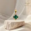 آویز ونکلیف سبز کوچک 