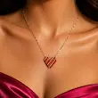 گردنبند قلب میوکی و زنجیر رزگلد