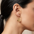 گوشواره طلا زنانه طرح حلقه ای پولکی