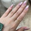 انگشتر طلا زنانه طرح شاخه رز سرخ