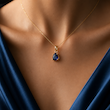آویز طلا زنانه هنا سورمه ای