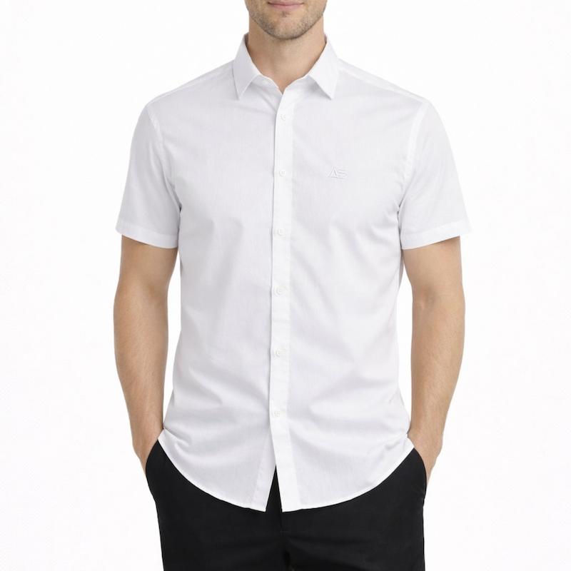 پیراهن آستین کوتاه مجلسی رنگ سفید