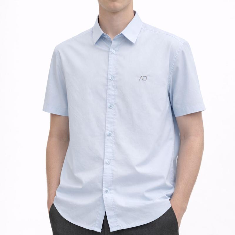 پیراهن آستین کوتاه مجلسی رنگ آبی روشن