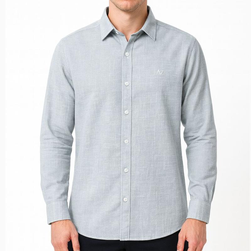 پیراهن اسلپ پنبه رنگ آبی روشن