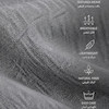 پیراهن آستین کوتاه لینن لخت رنگ زغالی
