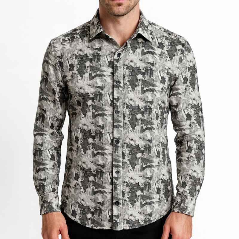 پیراهن پنبه طرحدار رنگ مشکی