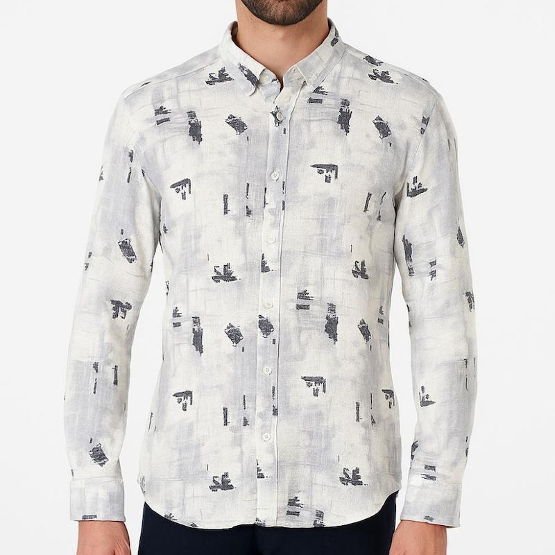 پیراهن کنفی طرحدار